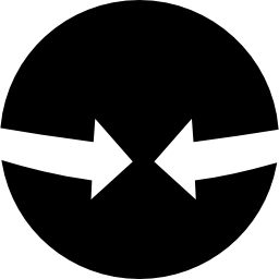 cercle terrestre avec des flèches Icône