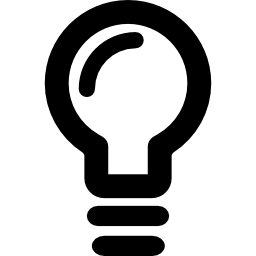 Lightbulb gross outline icon