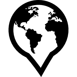 ziemia na symbolu zastępczym ikona