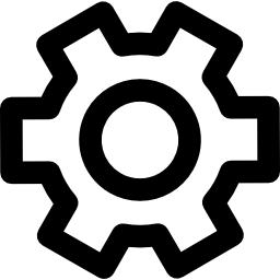 Gear outline icon