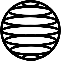 grille terrestre de lignes parallèles horizontales Icône