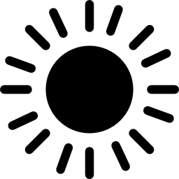 forme du soleil Icône