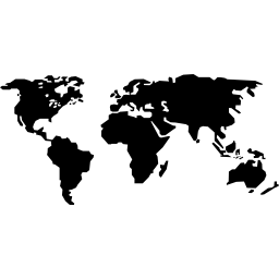 continenten van de aarde icoon