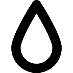 Water drop shape outline icon