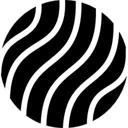 Earth with thin waves pattern icon