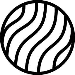 cirkel met krommenpatroon icoon