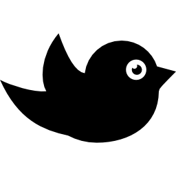 uccello nero icona
