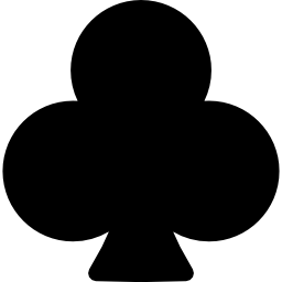 Clover black shape icon