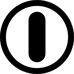 power on-symbool icoon