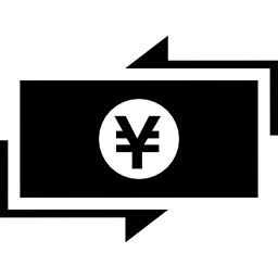 papier de facture de yen avec des flèches autour Icône