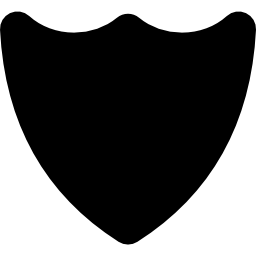 schild schwarze form icon