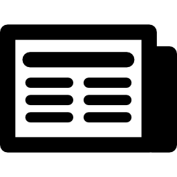 News interface symbol icon