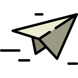 papierowy samolocik ikona
