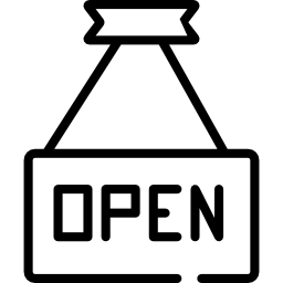 ouvert Icône