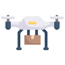 livraison par drone Icône