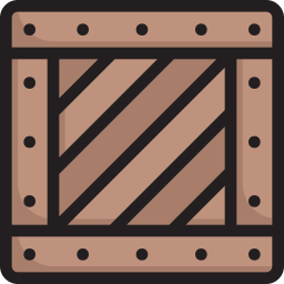 houten doos icoon