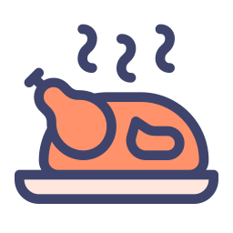 Roasted chicken icon