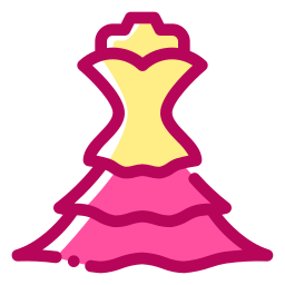 Bride dress icon