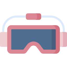 Virtual reality glasses icon