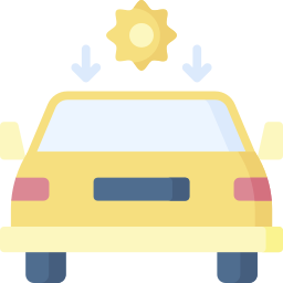 Solar car icon