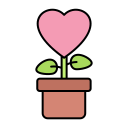 planta de amor icono