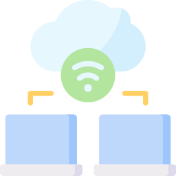 delen in de cloud icoon