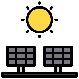 célula solar Ícone