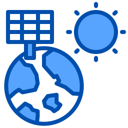 Solar cell icon