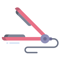 Hair iron icon