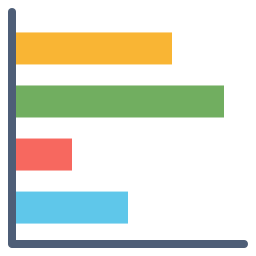 gráfico de barras Ícone