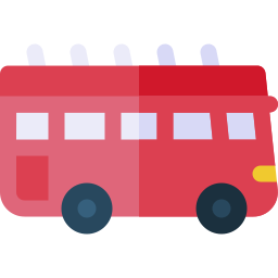autobús de dos pisos icono
