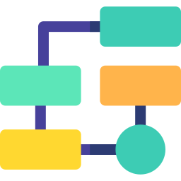 diagramma di flusso icona