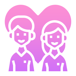 Wedding couple icon