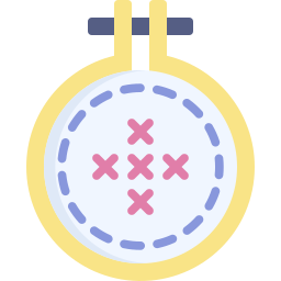 Cross stitch icon