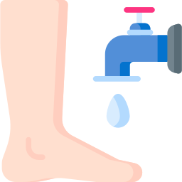 lavare i piedi icona