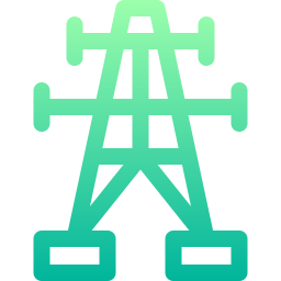 ligne électrique Icône