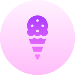 la crème glacée Icône