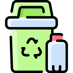 contenedor de plastico icono