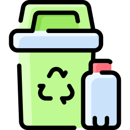 プラスチック製のゴミ箱 icon