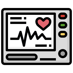 monitor de ecg icono