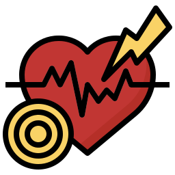 Heart attack icon
