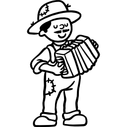 accordéoniste Icône