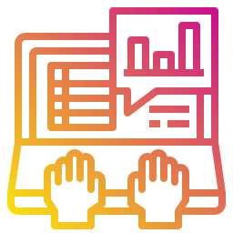 trabajando icono