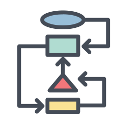 diagrama de flujo icono