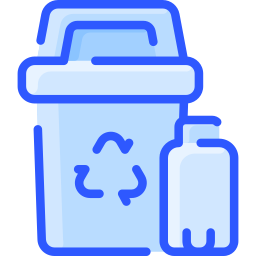 プラスチック製のゴミ箱 icon