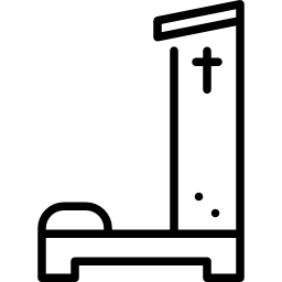 banco de iglesia icono