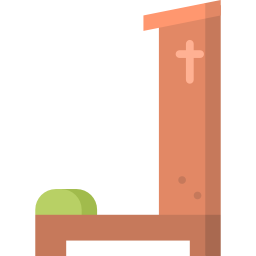Ławka w kościele ikona