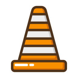 Traffic cone icon