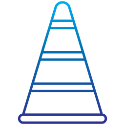 Дорожный конус иконка