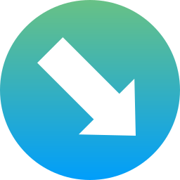 Down right arrow icon